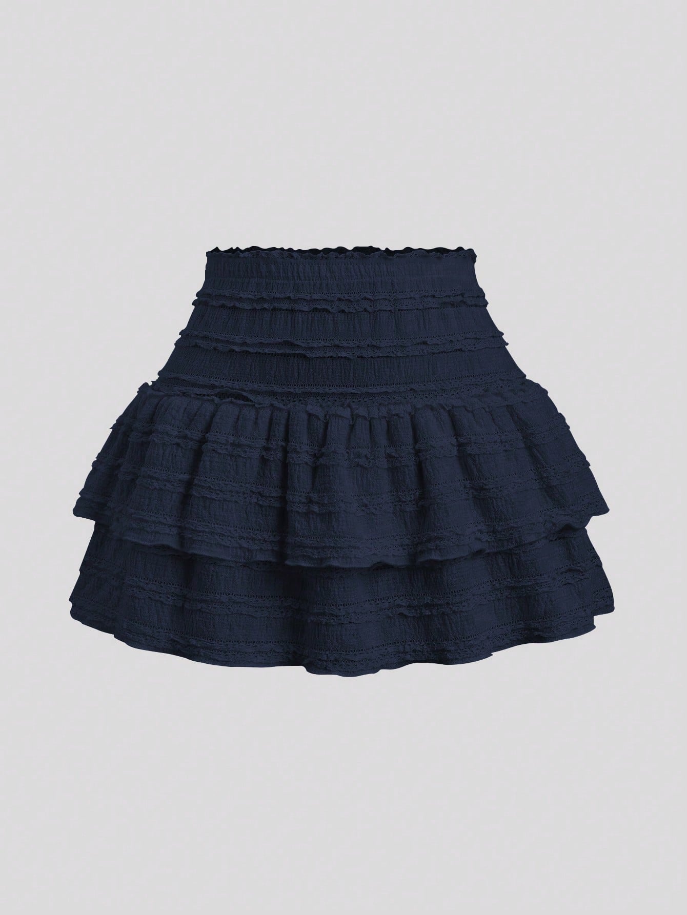 FALDA DE PLIEGUES AZUL MARINO