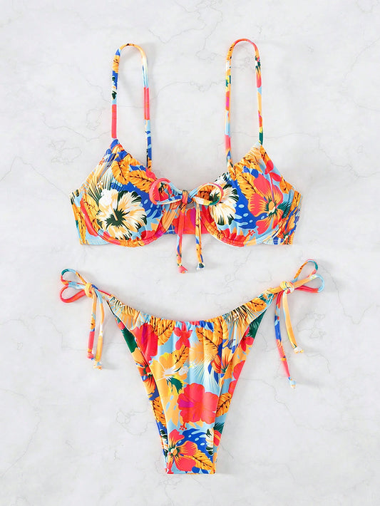 TRAJE DE BAÑO FLORAL