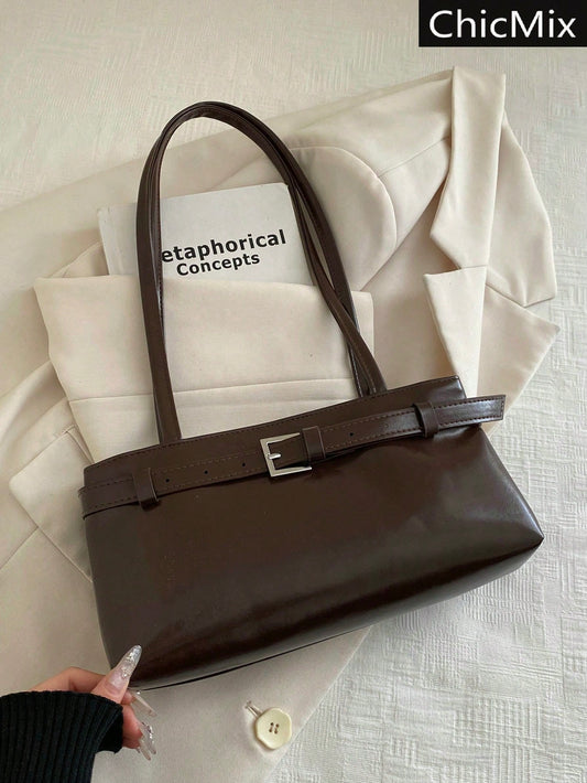 CARTERA DE HOMBRO MARRÓN