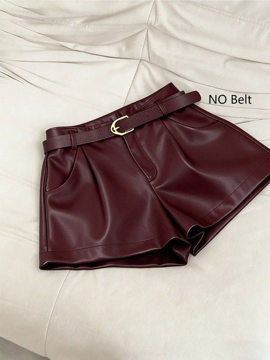 SHORT DE CUERINA VINO