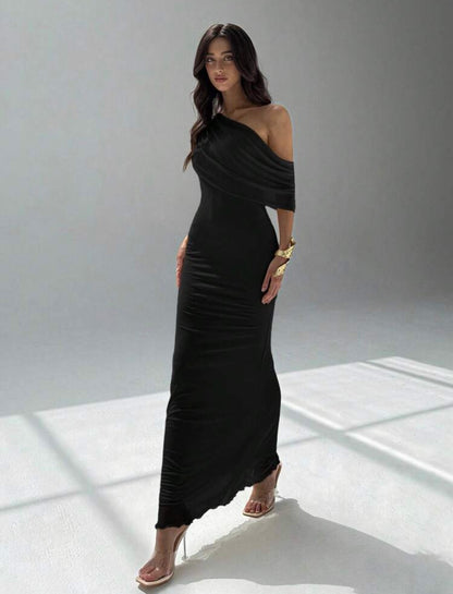 VESTIDO DE FIESTA ASIMÉTRICO