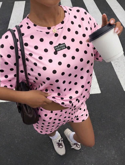 SET (t-shirt + short) POLKA DOTS