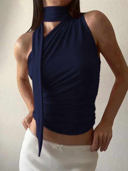 HALTER SCARF TOP