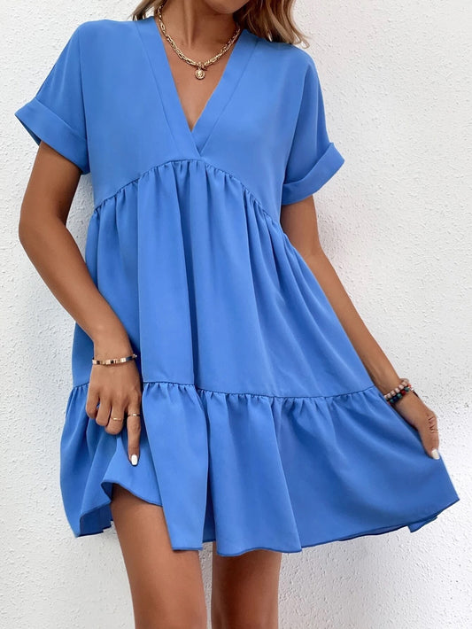 VESTIDO AMPLIO AZUL