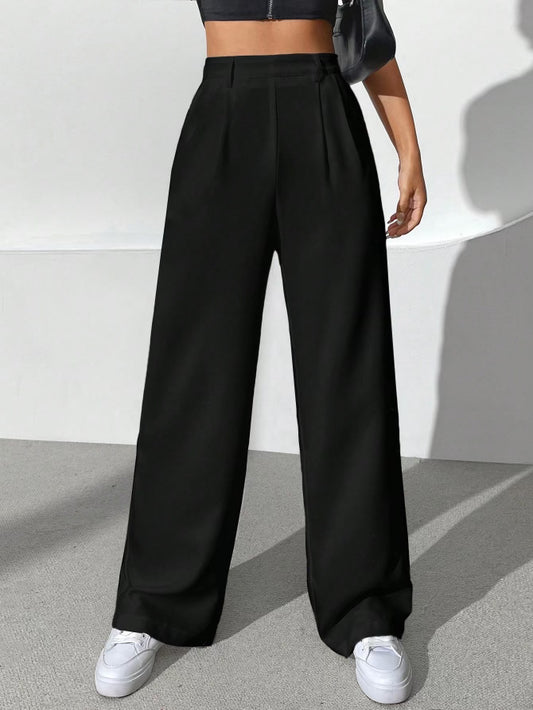 PANTALONES WIDE LEG NEGROS