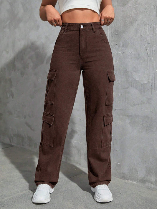 CARGO JEANS MARRON