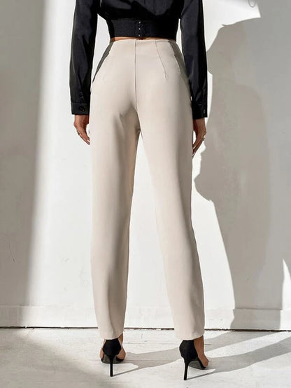 PANTALON DE VESTIR BEIGE